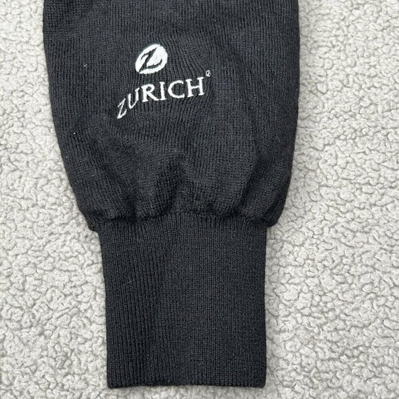Fairway & Greene 1/4 Zip Merino Wool Mens Medium Zurich Black White Grid Golf - Picture 9 of 14